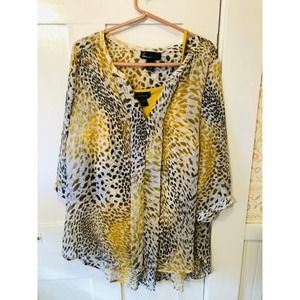 Lane Bryant 18-20 Animal print blouse